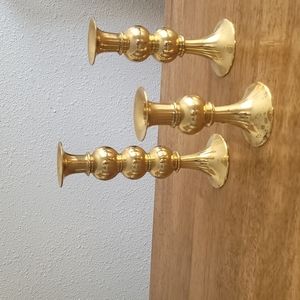 Vintage brass candlesticks candle holder